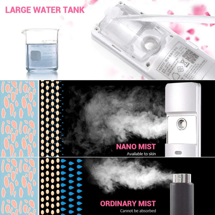 K-SKIN KD777 Nano Cool Facial Sprayer Handheld Portable Skincare Humidifier Skin Care Automatic A...