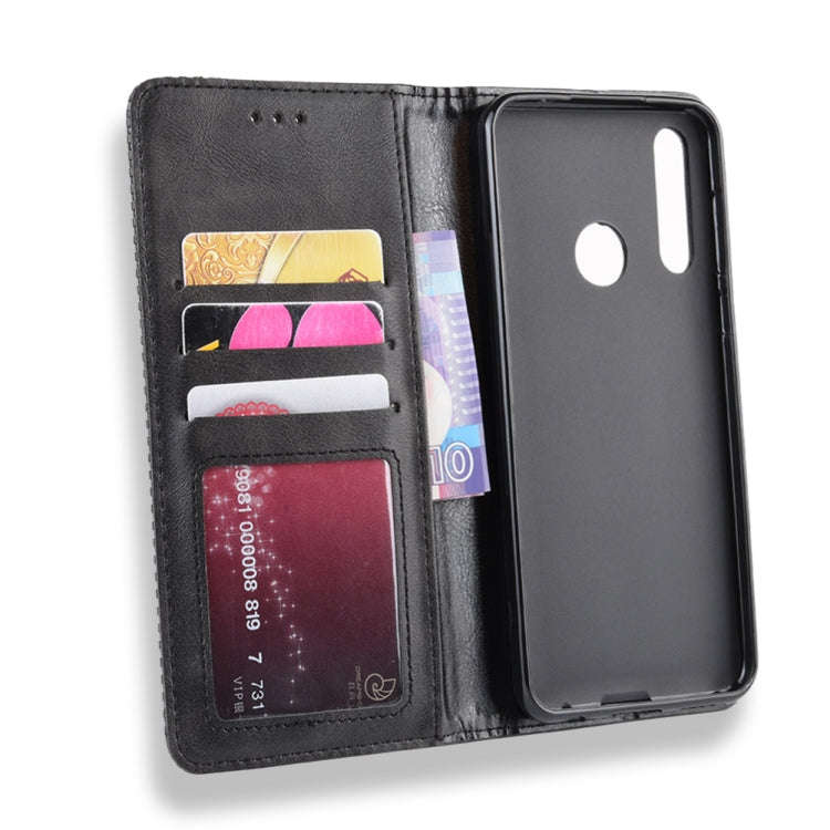 Magnetic Buckle Retro Crazy Horse Texture Horizontal Flip Leather Case for HTC Desire 19+(Desire ...