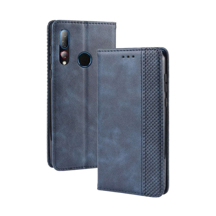 Magnetic Buckle Retro Crazy Horse Texture Horizontal Flip Leather Case for HTC Desire 19+(Desire ...