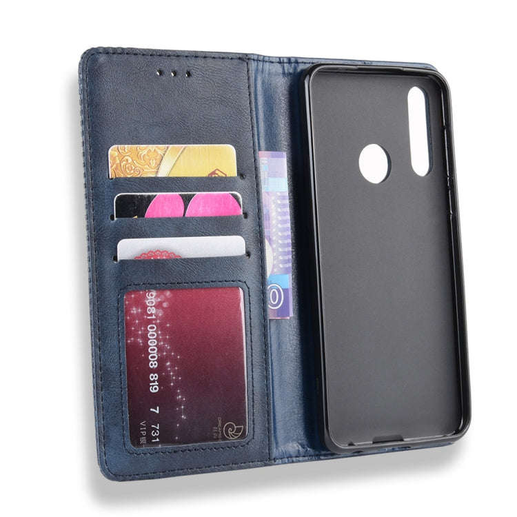 Magnetic Buckle Retro Crazy Horse Texture Horizontal Flip Leather Case for HTC Desire 19+(Desire ...
