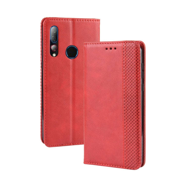 Magnetic Buckle Retro Crazy Horse Texture Horizontal Flip Leather Case for HTC Desire 19+(Desire ...