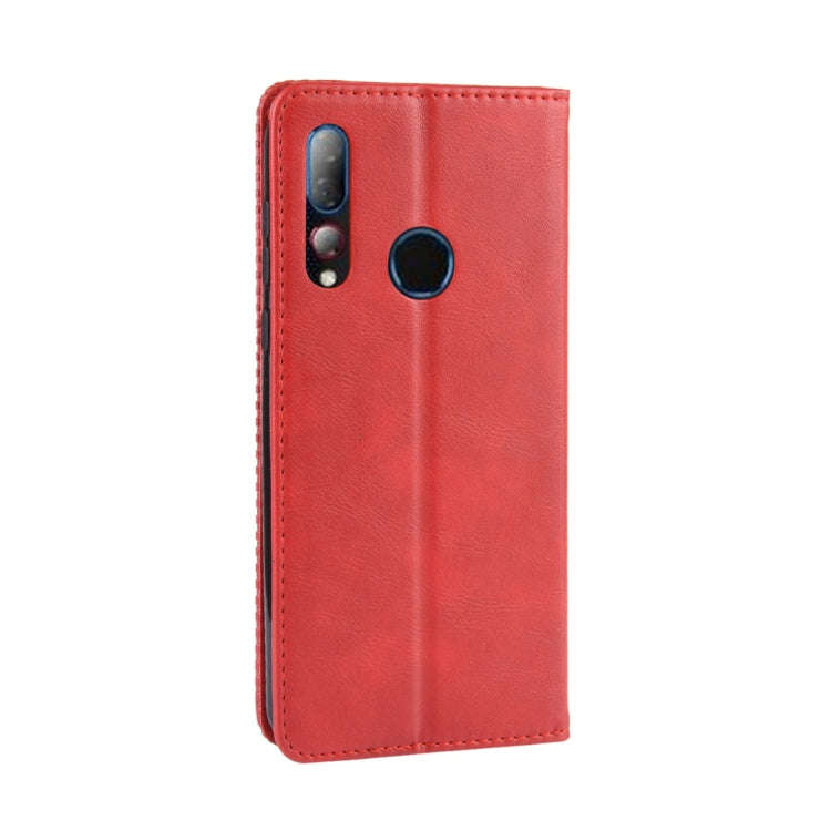 Magnetic Buckle Retro Crazy Horse Texture Horizontal Flip Leather Case for HTC Desire 19+(Desire ...