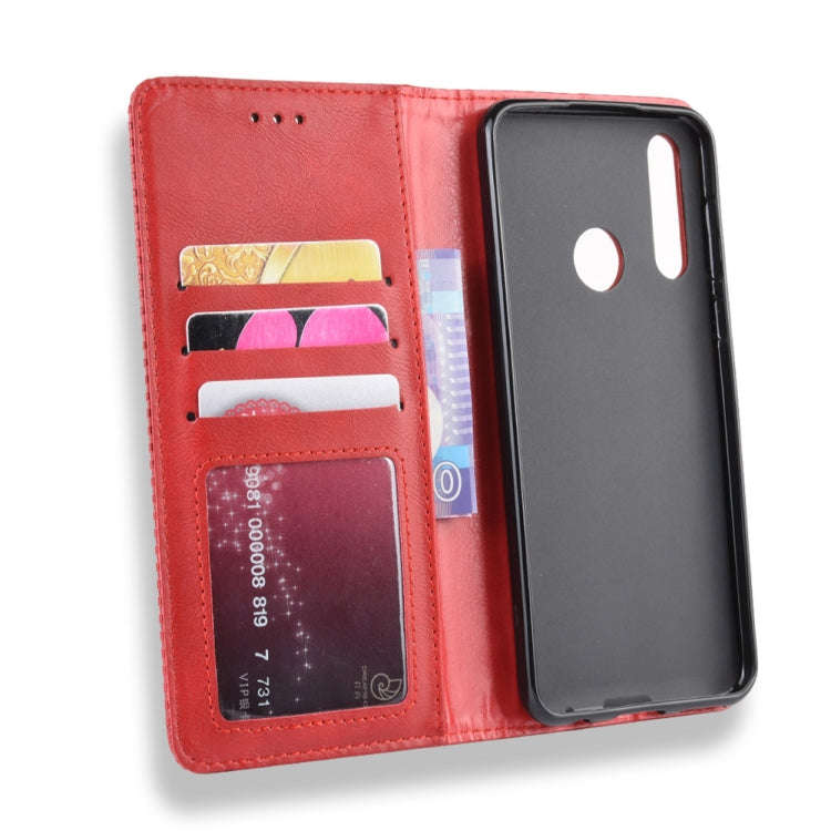 Magnetic Buckle Retro Crazy Horse Texture Horizontal Flip Leather Case for HTC Desire 19+(Desire ...