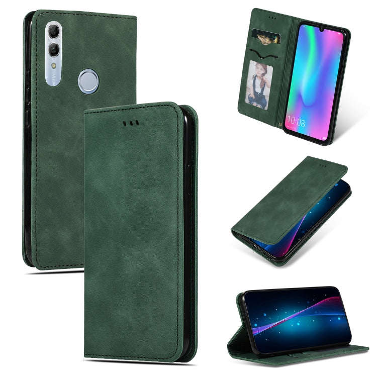 Retro Skin Feel Business Magnetic Horizontal Flip Leather Case for Huawei Honor 10 Lite / Honor 2...