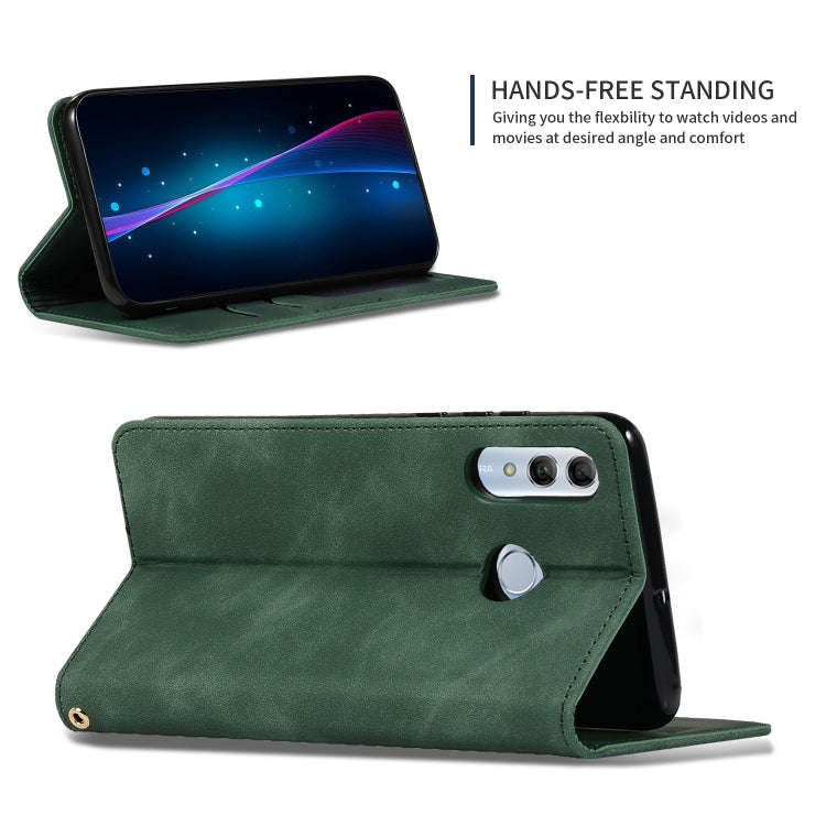Retro Skin Feel Business Magnetic Horizontal Flip Leather Case for Huawei Honor 10 Lite / Honor 2...