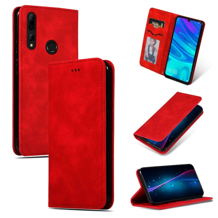 Retro Skin Feel Business Magnetic Horizontal Flip Leather Case for Huawei P Smart 2019 & P Smart ...