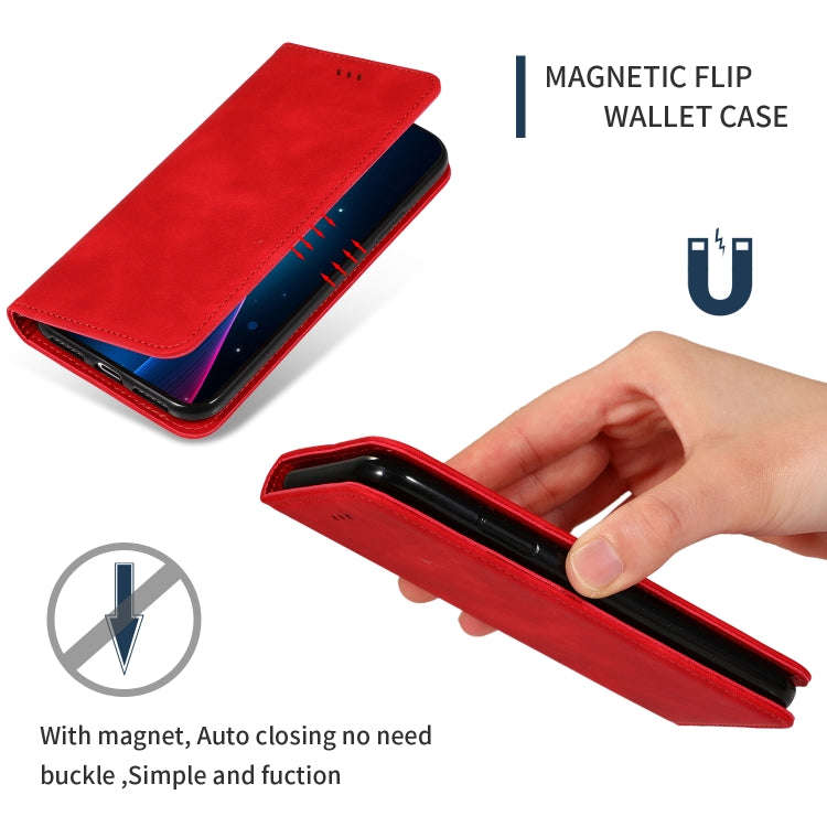 Retro Skin Feel Business Magnetic Horizontal Flip Leather Case for Huawei P Smart 2019 & P Smart ...