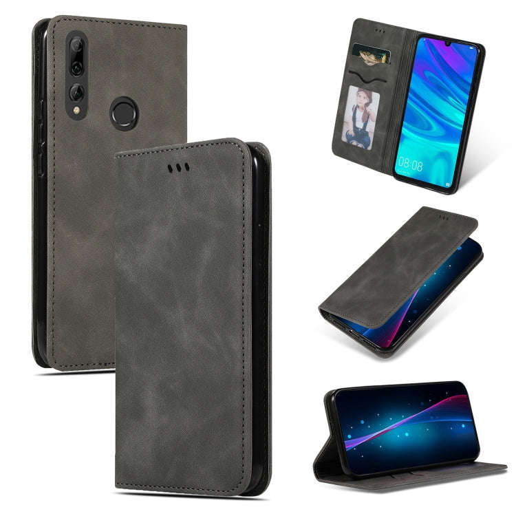 Retro Skin Feel Business Magnetic Horizontal Flip Leather Case for Huawei P Smart 2019 & P Smart ...