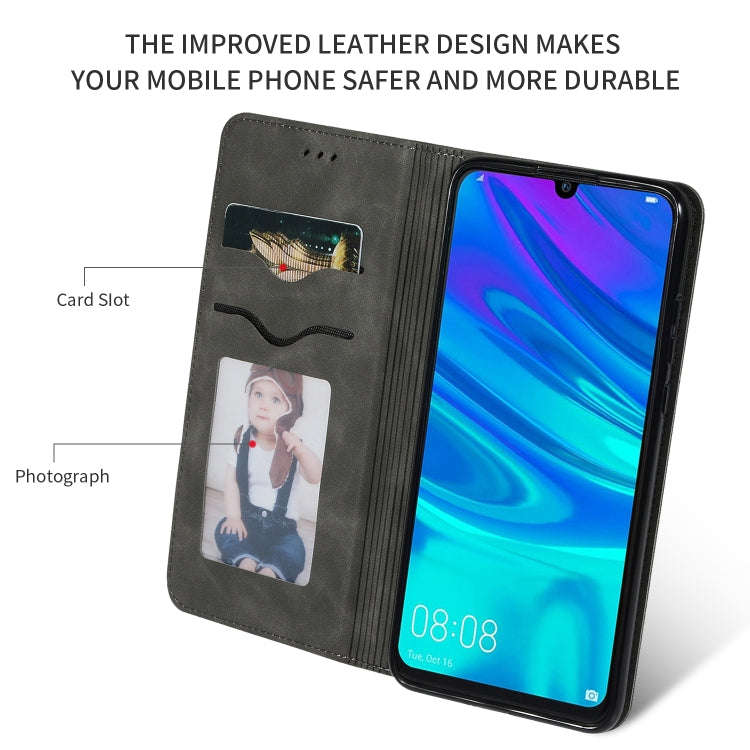 Retro Skin Feel Business Magnetic Horizontal Flip Leather Case for Huawei P Smart 2019 & P Smart ...