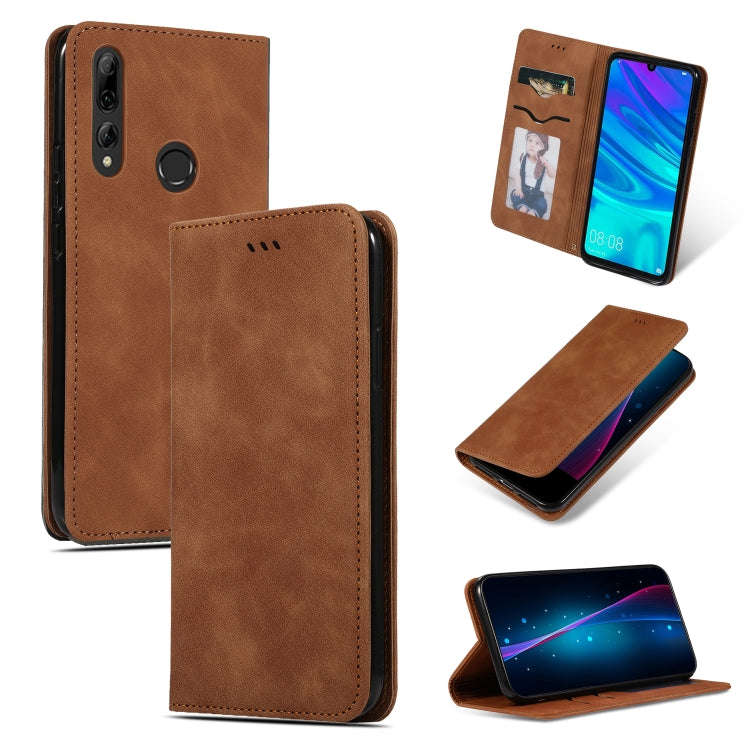 Retro Skin Feel Business Magnetic Horizontal Flip Leather Case for Huawei P Smart 2019 & P Smart ...