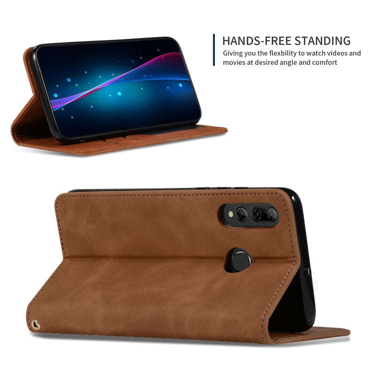 Retro Skin Feel Business Magnetic Horizontal Flip Leather Case for Huawei P Smart 2019 & P Smart ...