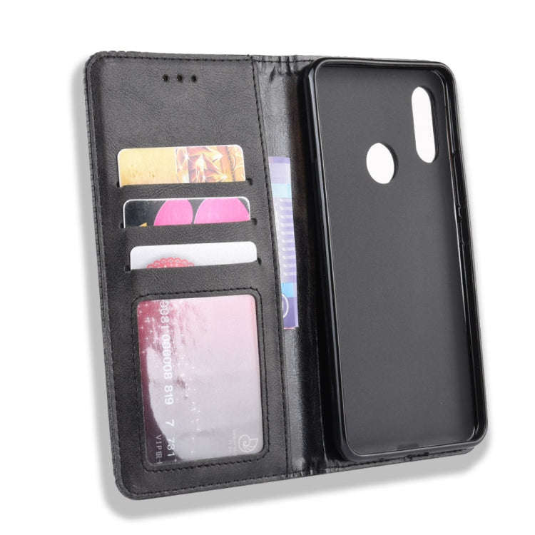 Magnetic Buckle Retro Crazy Horse Texture Horizontal Flip Leather Case for HTC U19E , with Holder...