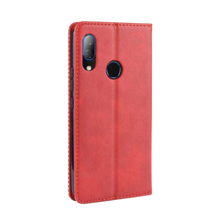 Magnetic Buckle Retro Crazy Horse Texture Horizontal Flip Leather Case for HTC U19E , with Holder...