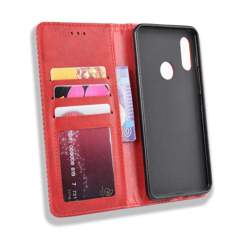 Magnetic Buckle Retro Crazy Horse Texture Horizontal Flip Leather Case for HTC U19E , with Holder...