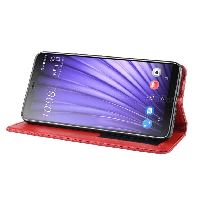 Magnetic Buckle Retro Crazy Horse Texture Horizontal Flip Leather Case for HTC U19E , with Holder...