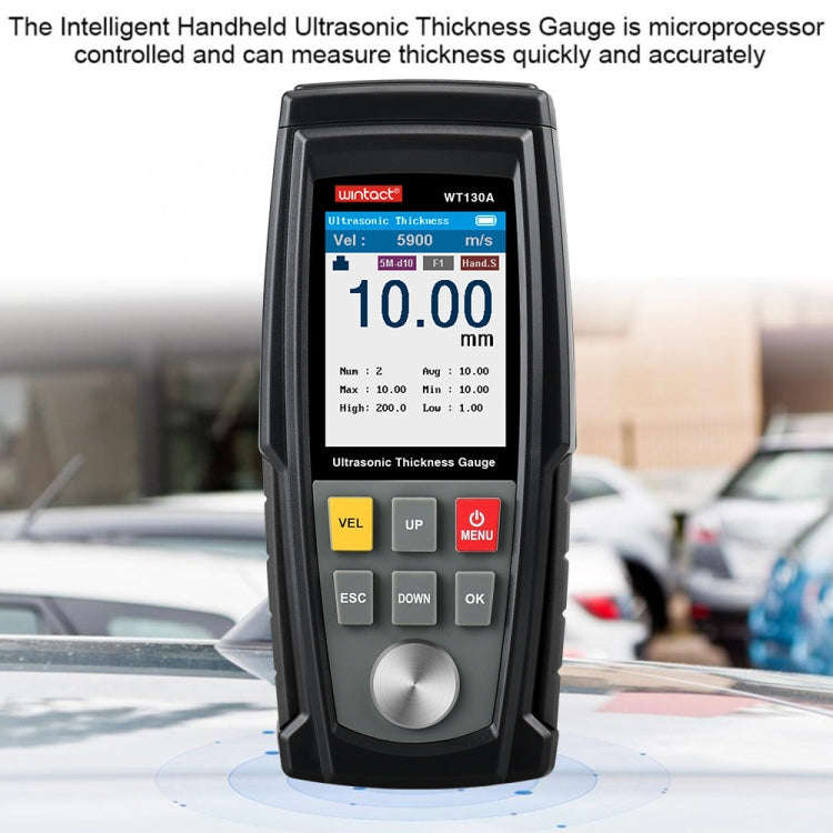 Wintact WT130A Digital Ultrasonic Thickness Gauge Meter Tester USB Charging Digital Thickness Met...