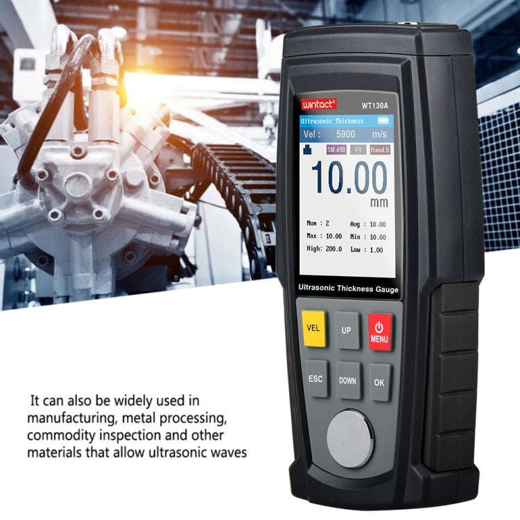 Wintact WT130A Digital Ultrasonic Thickness Gauge Meter Tester USB Charging Digital Thickness Met...