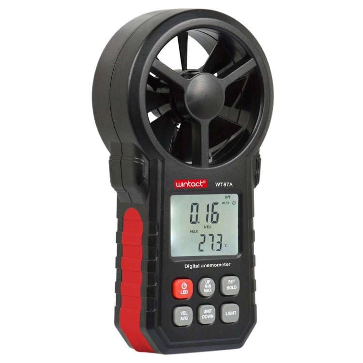 WINTACT WT87A Portable Anemometer Thermometer Wind Speed Gauge Meter