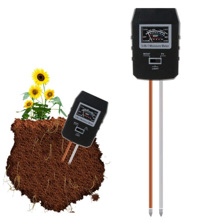 RZ97 Mini Soil PH Moisture Humidity Measuring PH Meter Soil Moisture Monitor Hygrometer Gardening...