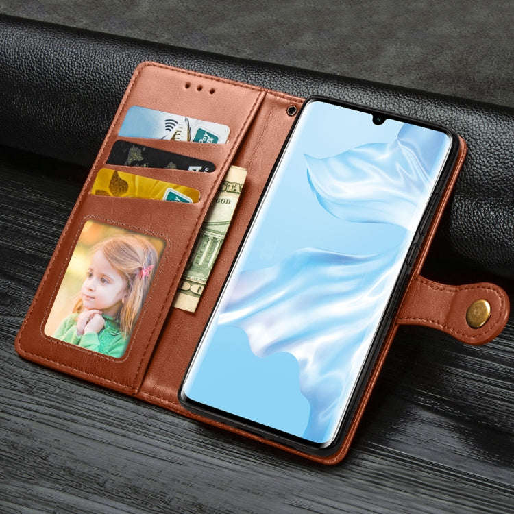 Retro Solid Color Leather Buckle Mobile Phone Protection Leather Case with Photo Frame & Card Slo...