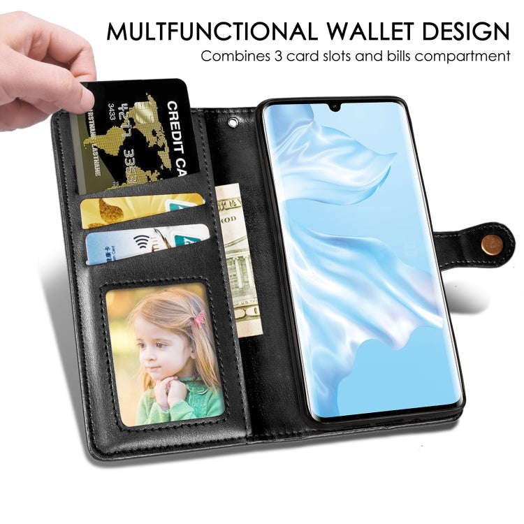 Retro Solid Color Leather Buckle Mobile Phone Protection Leather Case with Photo Frame & Card Slo...