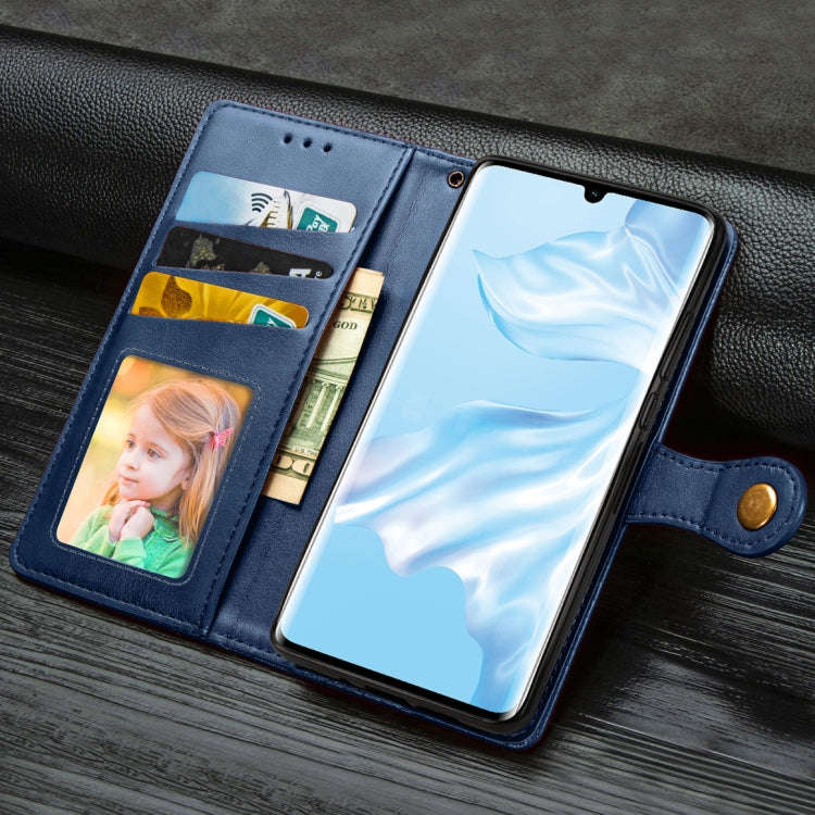 Retro Solid Color Leather Buckle Mobile Phone Protection Leather Case with Photo Frame & Card Slo...