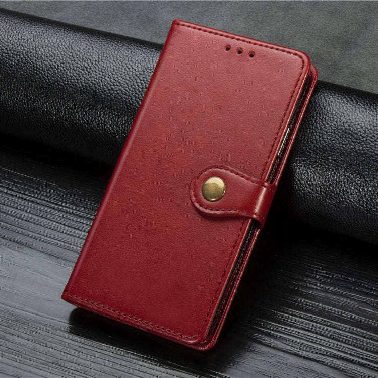 Retro Solid Color Leather Buckle Mobile Phone Protection Leather Case with Photo Frame & Card Slo...