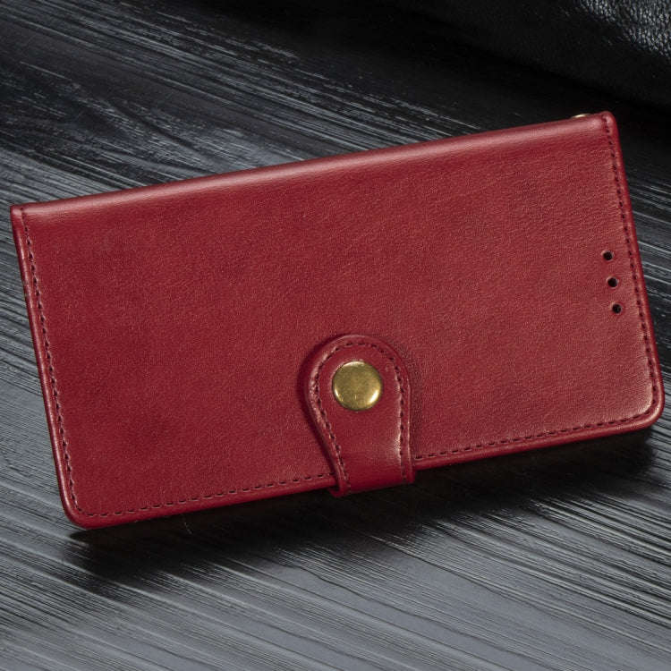 Retro Solid Color Leather Buckle Mobile Phone Protection Leather Case with Photo Frame & Card Slo...