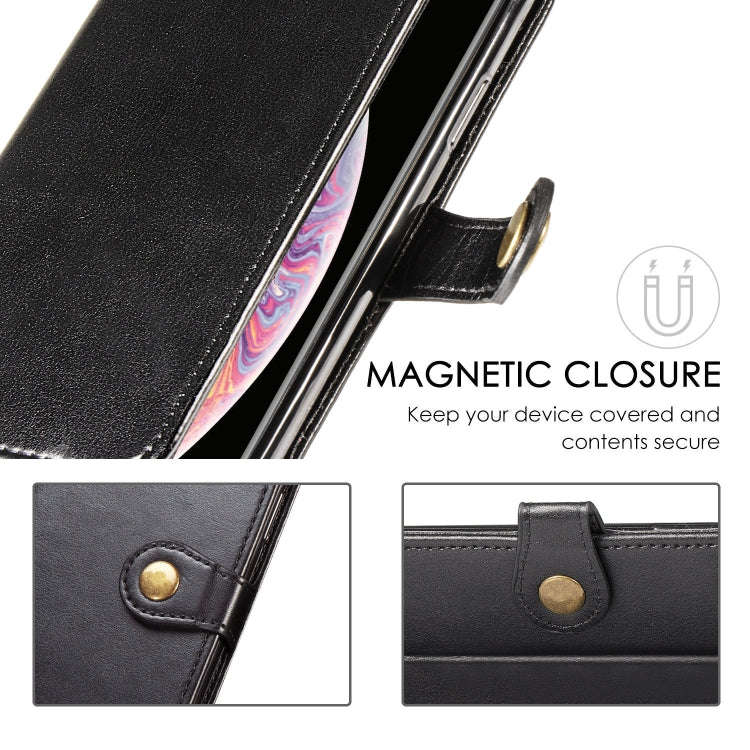 Retro Solid Color Leather Buckle Mobile Phone Protection Leather Case with Photo Frame & Card Slo...
