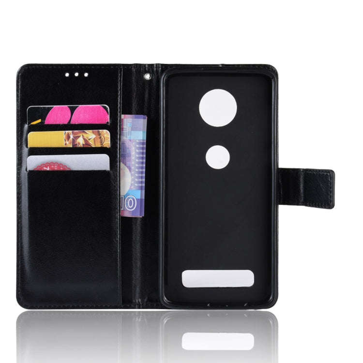 Retro Crazy Horse Texture Horizontal Flip Leather Case for Motorola Moto Z4/Z4 Play, with Holder ...