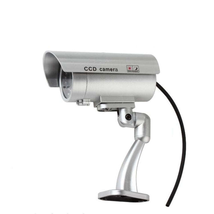 IP66 Waterproof Dummy CCTV Camera With Flashing LED For Realistic Looking for Security Alarm(black)