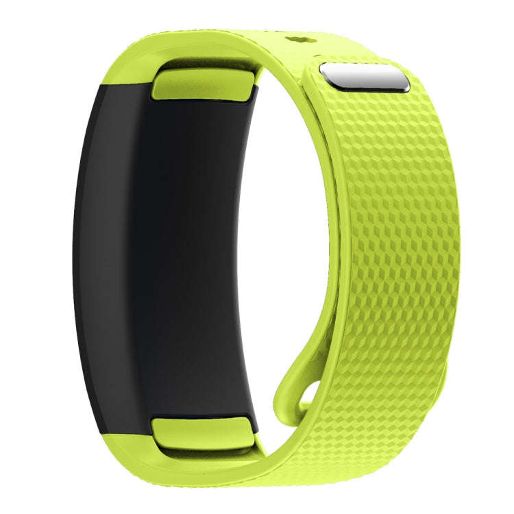 Silicone Watch Band for Samsung Gear Fit2 SM-R360, Wrist Strap Size:126-175mm(Green)