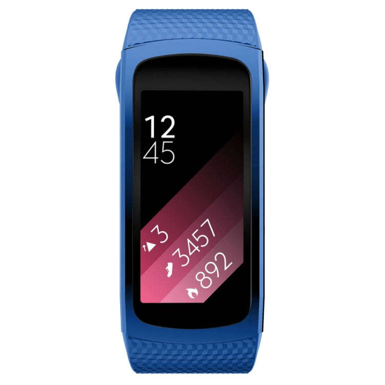 Silicone Watch Band for Samsung Gear Fit2 SM-R360, Wrist Strap Size:150-213mm(Royal Blue)