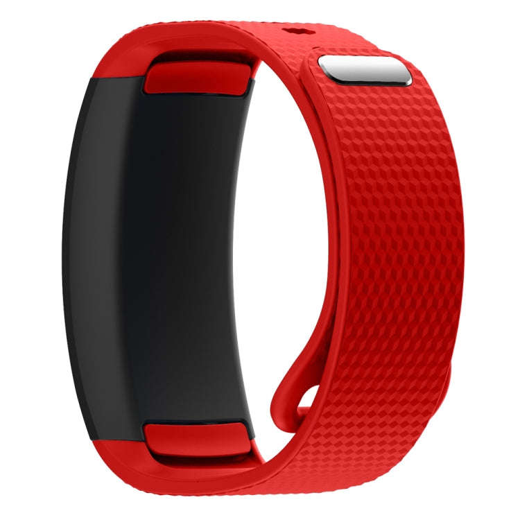 Silicone Watch Band for Samsung Gear Fit2 SM-R360, Wrist Strap Size:150-213mm(Red)