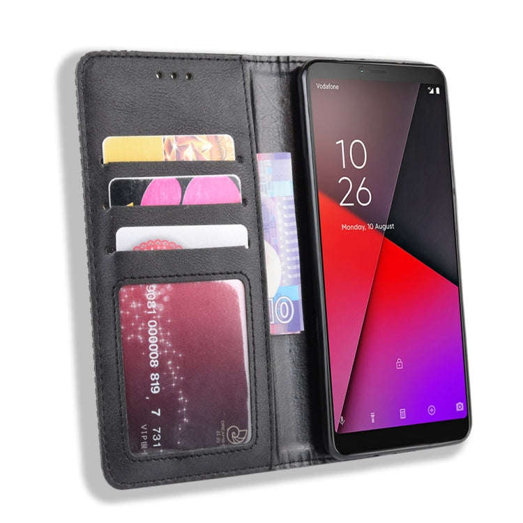 Magnetic Buckle Retro Crazy Horse Texture Horizontal Flip Leather Case for Vodafone Smart X9  , w...