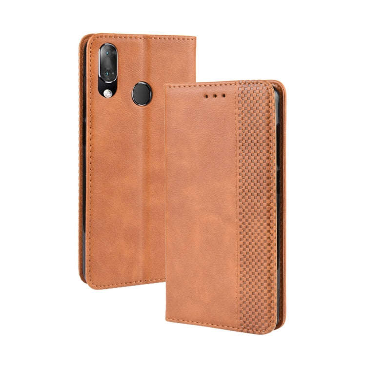 Magnetic Buckle Retro Crazy Horse Texture Horizontal Flip Leather Case for Vodafone Smart X9  , w...