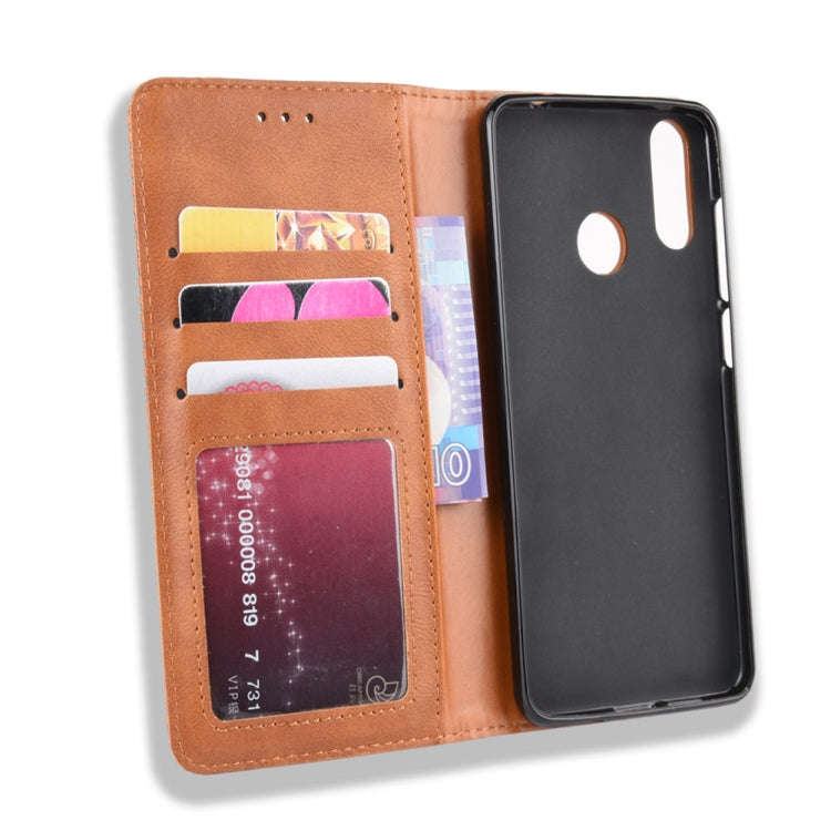 Magnetic Buckle Retro Crazy Horse Texture Horizontal Flip Leather Case for Vodafone Smart X9  , w...