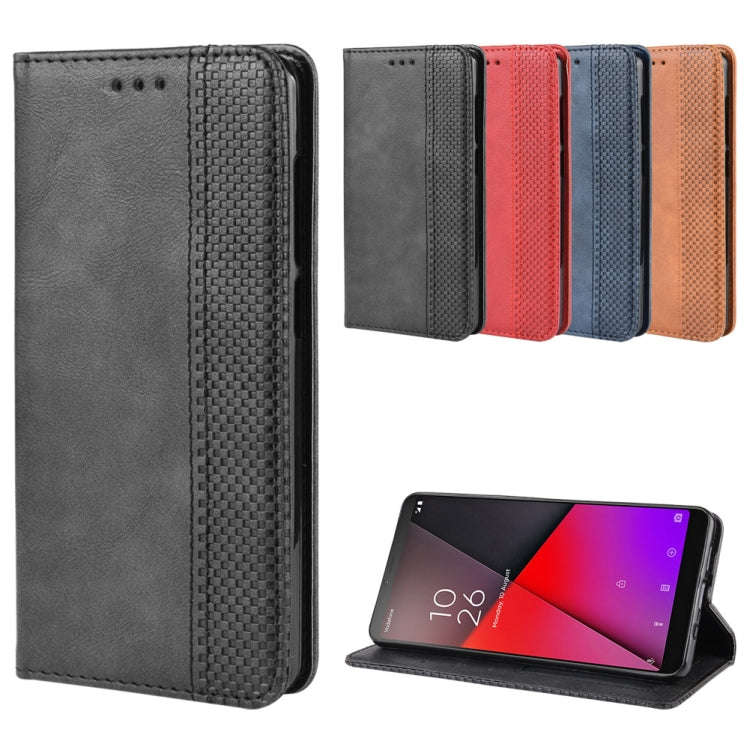 Magnetic Buckle Retro Crazy Horse Texture Horizontal Flip Leather Case for Vodafone Smart X9  , w...