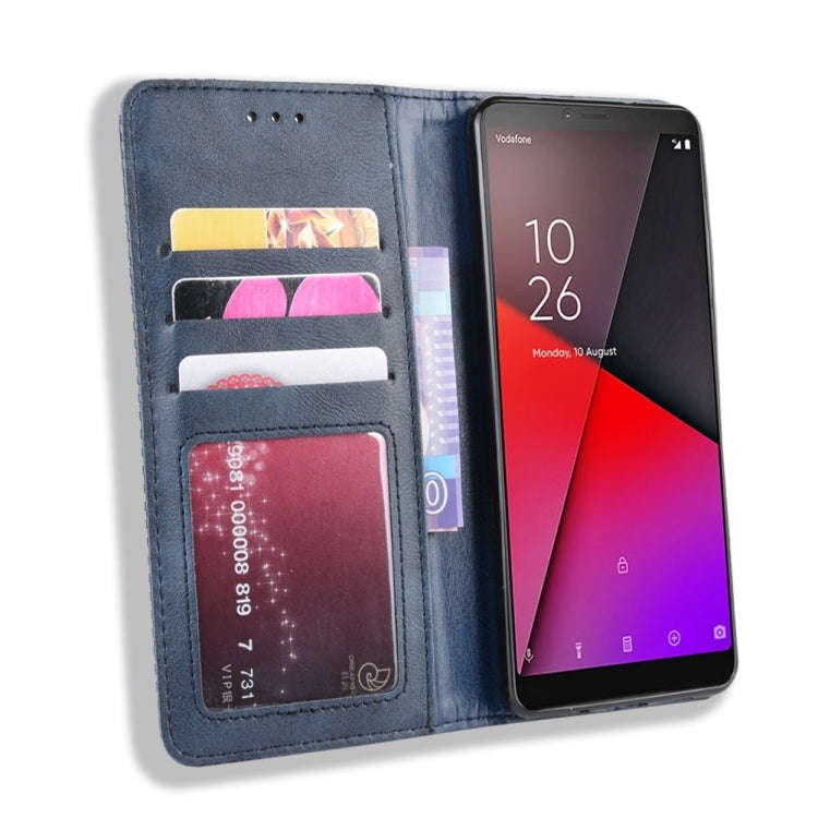 Magnetic Buckle Retro Crazy Horse Texture Horizontal Flip Leather Case for Vodafone Smart X9  , w...