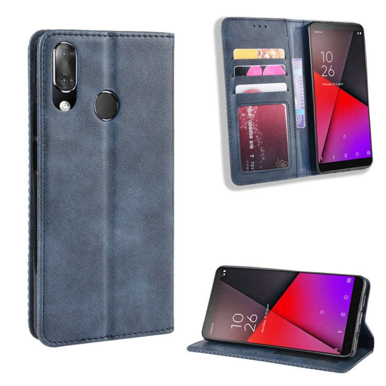 Magnetic Buckle Retro Crazy Horse Texture Horizontal Flip Leather Case for Vodafone Smart X9  , w...