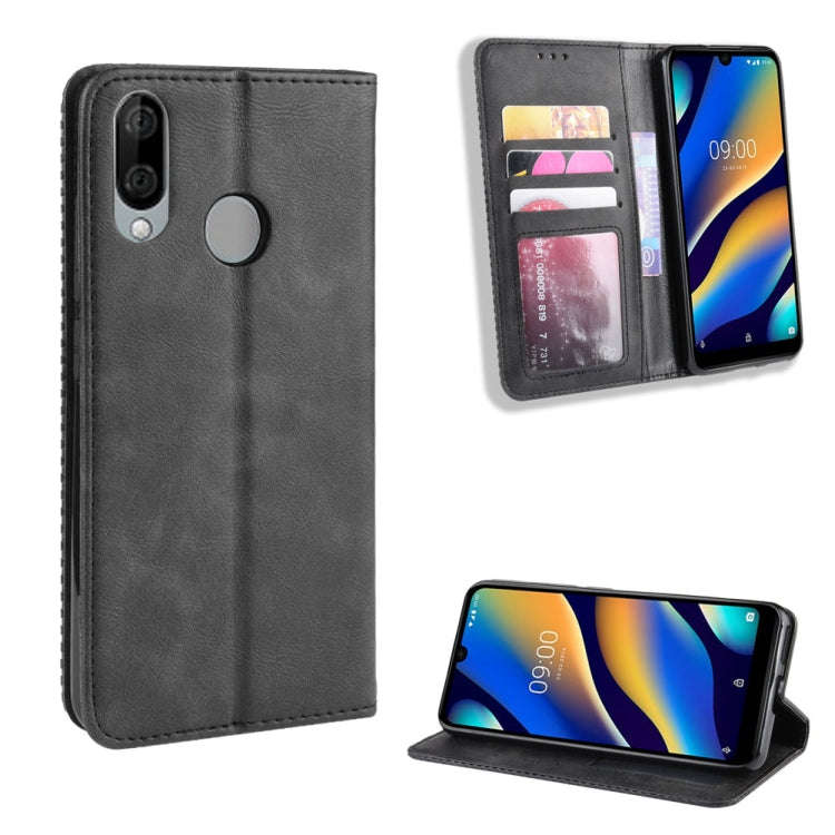 Magnetic Buckle Retro Crazy Horse Texture Horizontal Flip Leather Case for Wiko VIEW 3 LITE , wit...