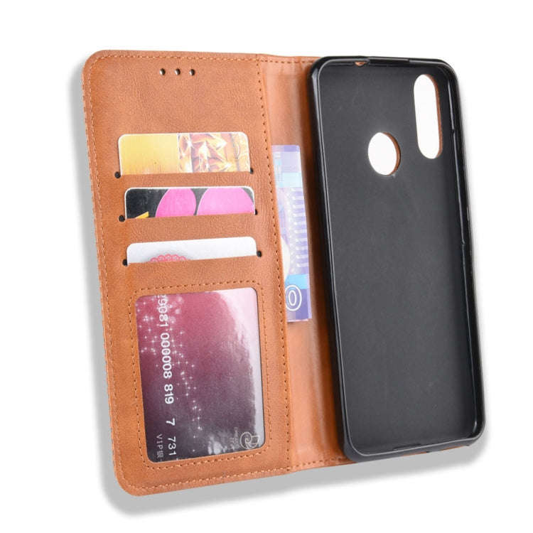 Magnetic Buckle Retro Crazy Horse Texture Horizontal Flip Leather Case for Wiko VIEW 3 LITE , wit...