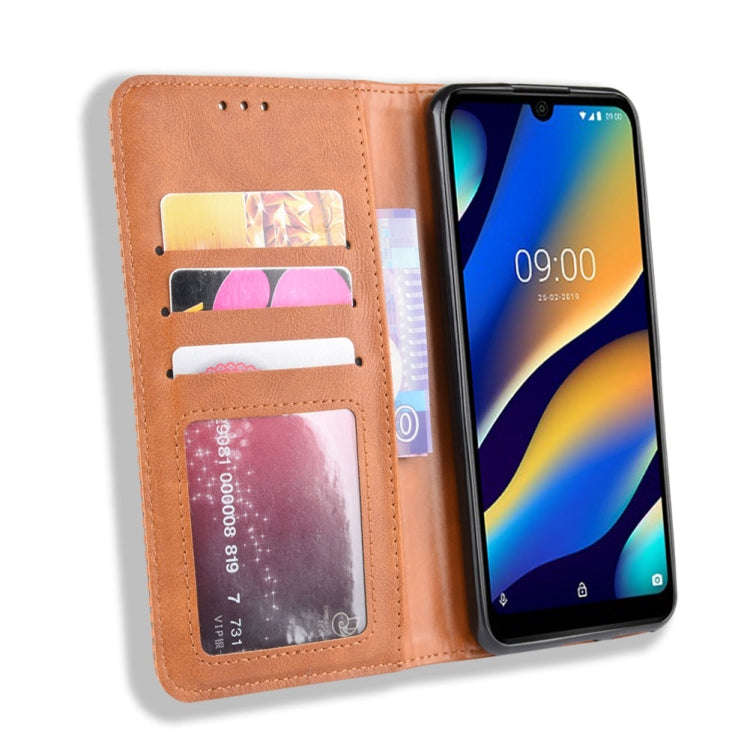 Magnetic Buckle Retro Crazy Horse Texture Horizontal Flip Leather Case for Wiko VIEW 3 LITE , wit...