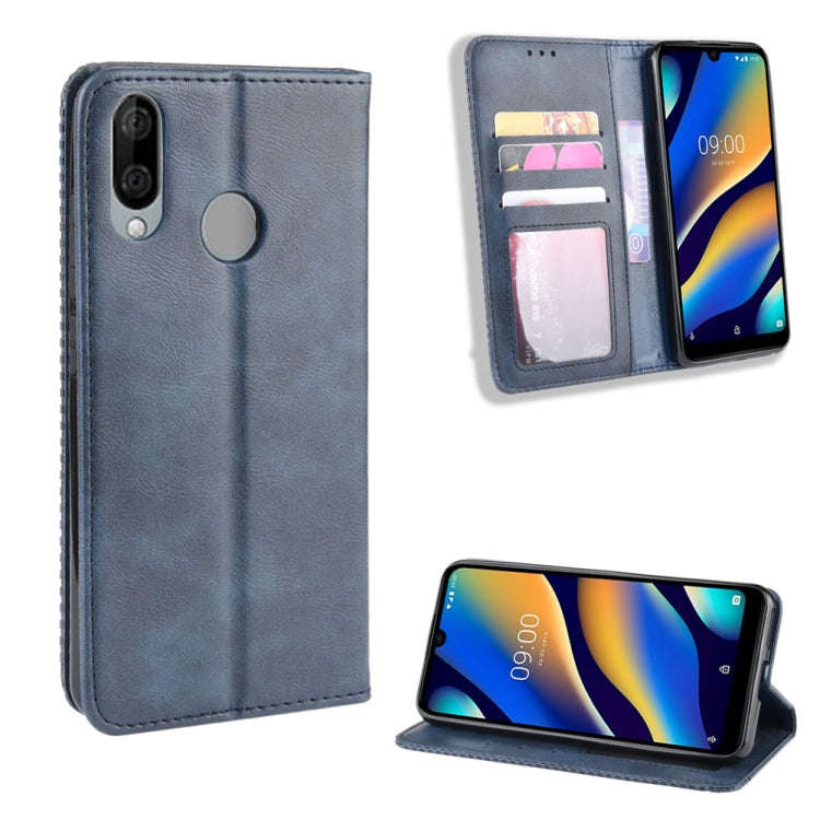 Magnetic Buckle Retro Crazy Horse Texture Horizontal Flip Leather Case for Wiko VIEW 3 LITE , wit...