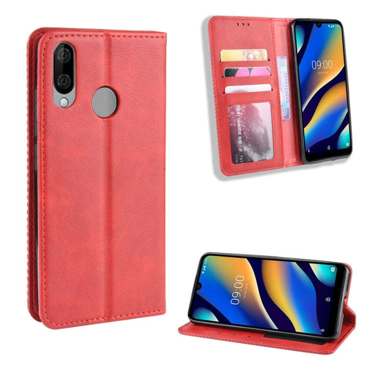 Magnetic Buckle Retro Crazy Horse Texture Horizontal Flip Leather Case for Wiko VIEW 3 LITE , wit...