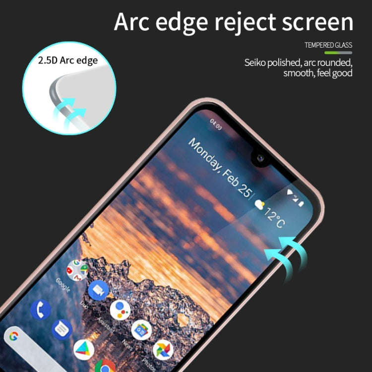 PINWUYO 9H 2.5D Full Screen Tempered Glass Film for Nokia 4.2(Black)