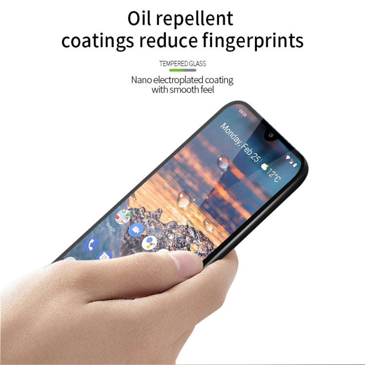 PINWUYO 9H 2.5D Full Screen Tempered Glass Film for Nokia 4.2(Black)