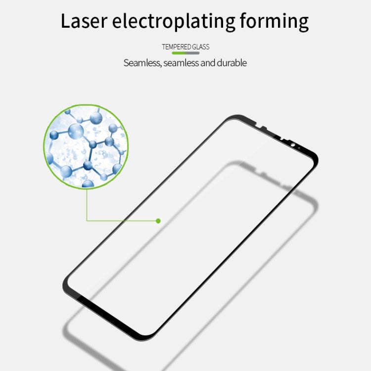 PINWUYO 9H 2.5D Full Screen Tempered Glass Film for Meizu 16XS(Black)