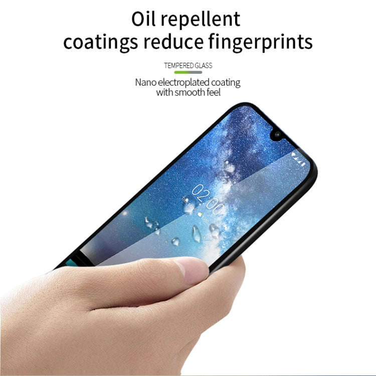 PINWUYO 9H 2.5D Full Screen Tempered Glass Film for Nokia 2.2(Black)