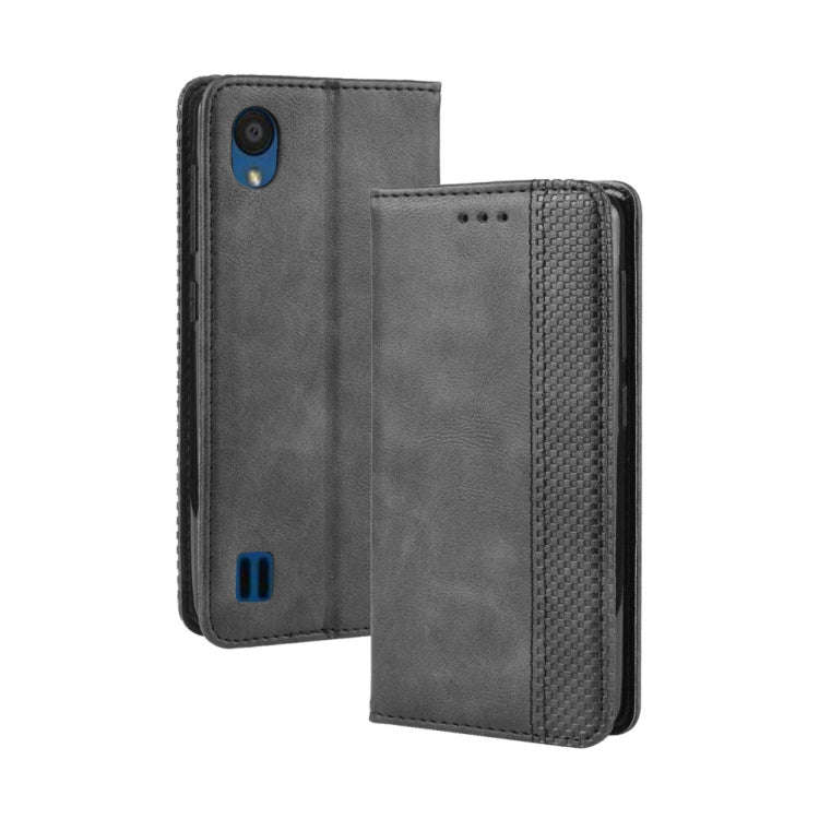 Magnetic Buckle Retro Crazy Horse Texture Horizontal Flip Leather Case for ZTE Blade A5 (2019) , ...